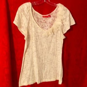 Super soft burn out cap sleeve tee